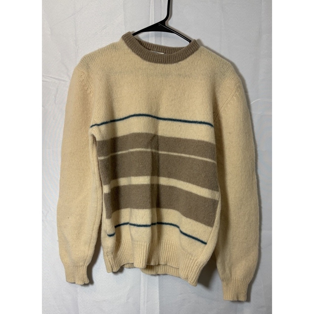 Vintage Debenhams Shetland‎ Wool Pullover Preppy Sweater Size Small Soft